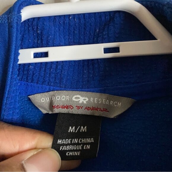 Outdoor Research Men’s Blue Radiant Hybrid 1/2 Zip Pullover - Picture 6 of 8
